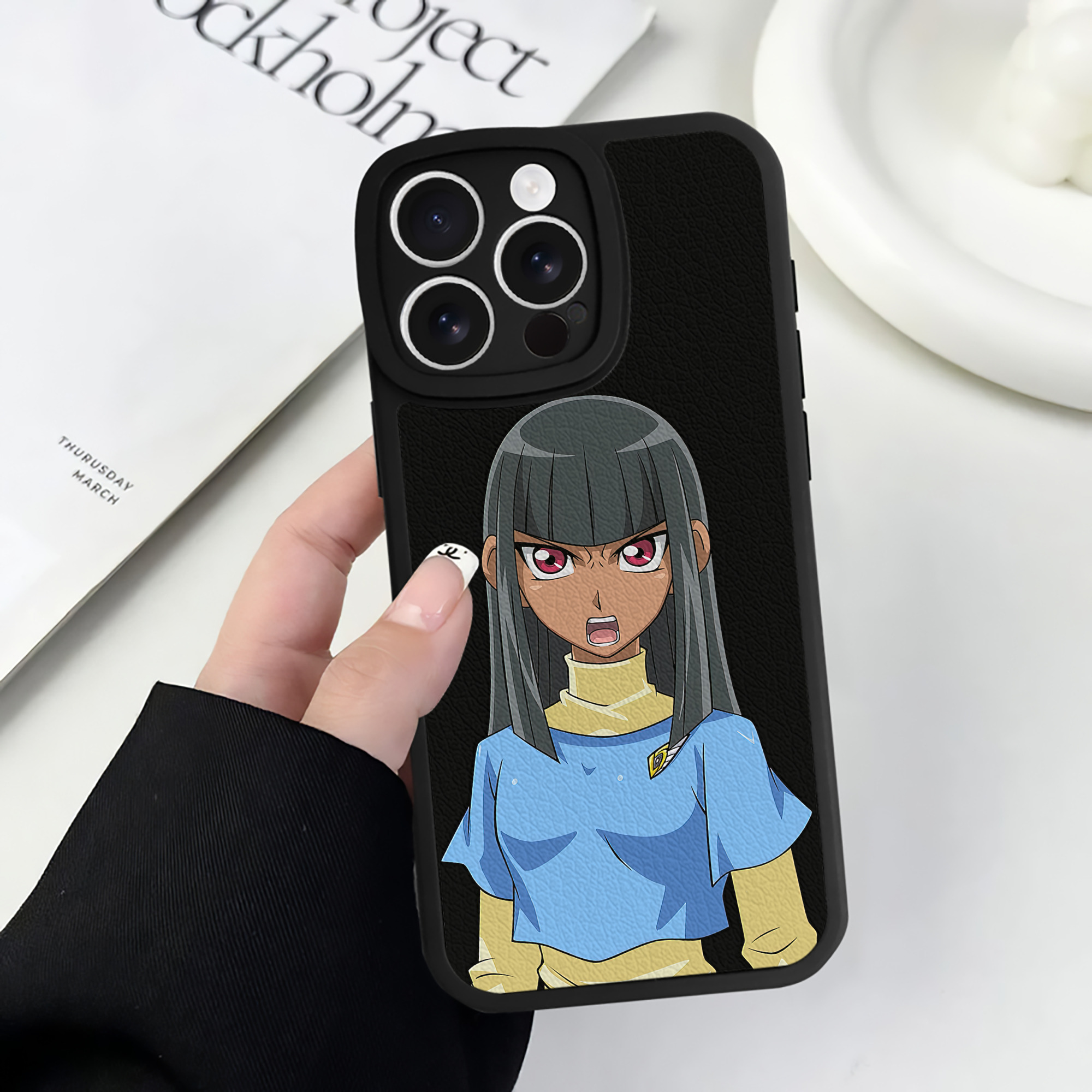 遊☆戯☆王 Yu-Gi-Oh! 【iPhone 16シリーズ対応】シリコンスマホケース（レザー調） 材質：シリコン